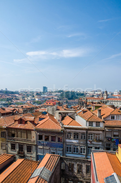 Stockfoto: Stad · zomer · dag · hemel · gebouw