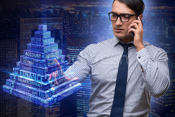 Businessman in ponzi scheme concept Stock photo © Elnur