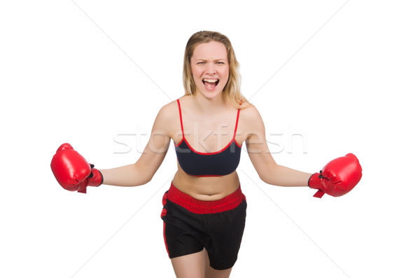 女性 ボクサー 白 スポーツ フィットネス 健康 ストックフォト © Elnur