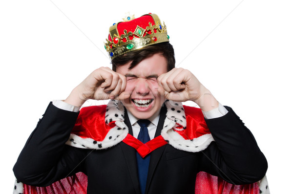 Concept of king businessman with crown Stock photo © Elnur