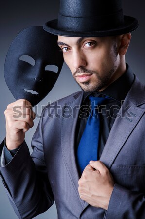 男子 復古 帽子 槍 業務 商業照片 © Elnur