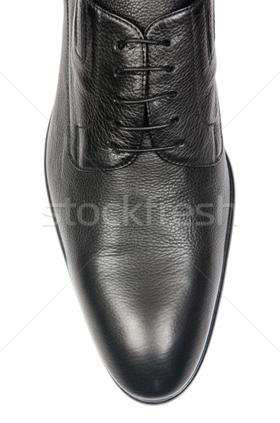 Ponta masculino sapatos isolado branco moda Foto stock © Elnur