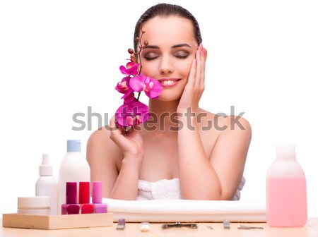 The hand manicure treatment in health concept Stock photo © Elnur