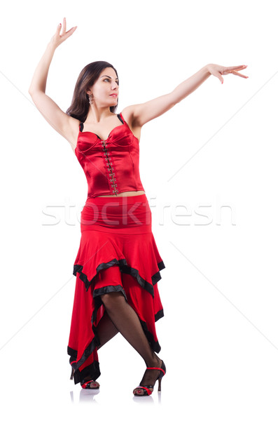 Female dancer dancing spanish dances Stock photo © Elnur