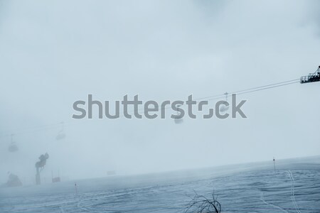 Ski lifts in Shahdag mountain skiing resort Stock photo © Elnur