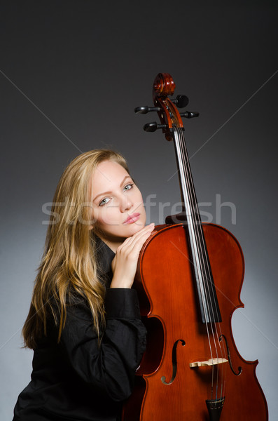 Young woman in musical concept Stock photo © Elnur