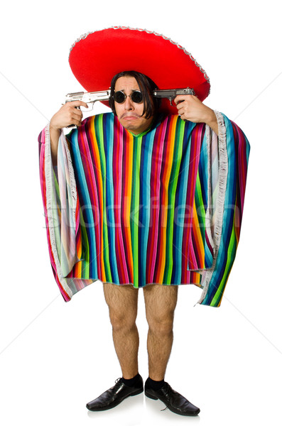 Naked mexican man isolated on white Stock photo © Elnur