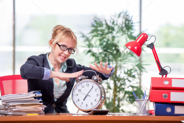 Stock photo: Businesswoman working in the office