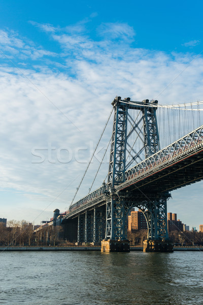 Manhattan bridge on summer day Stock photo © Elnur