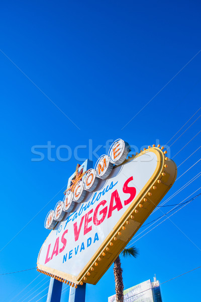 Célèbre Las Vegas signe lumineuses route Photo stock © Elnur