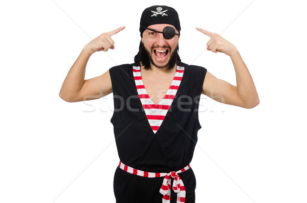 Man pirate isolated on the white background Stock photo © Elnur