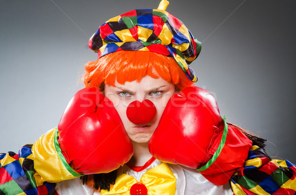 Zdjęcia stock: Funny · clown · komiczny · polu · smutne · zabawy
