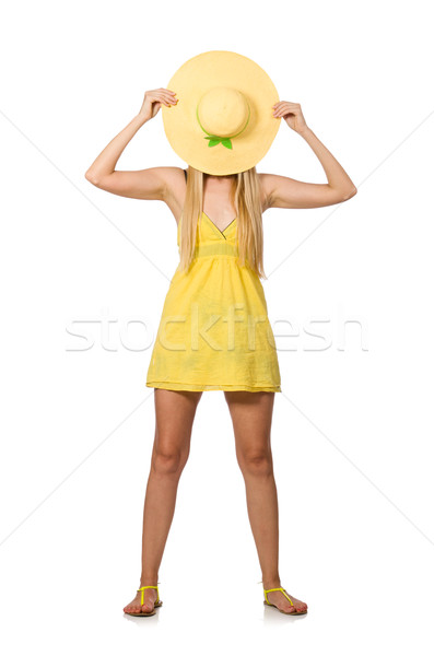 公平 模型 黃色 夏天 穿著 商業照片 © Elnur