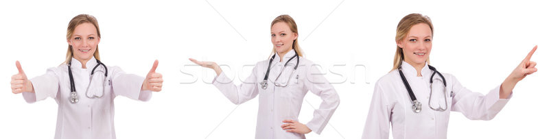 Woman doctor isolated on white Stock photo © Elnur