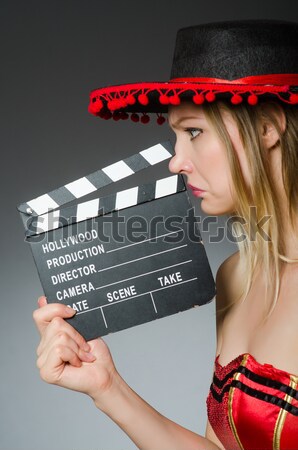 Mujer gangster película película fondo seguridad Foto stock © Elnur