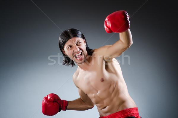 Martial arts fighter at the training Stock photo © Elnur