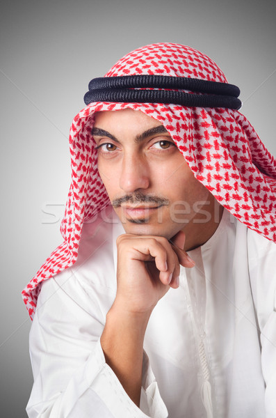 Young arab isolated on the white Stock photo © Elnur