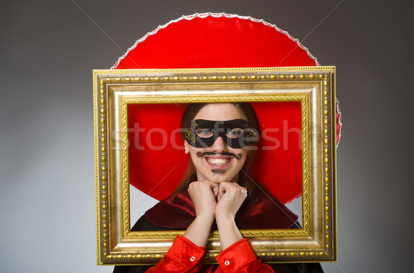 Person wearing sombrero hat in funny concept Stock photo © Elnur