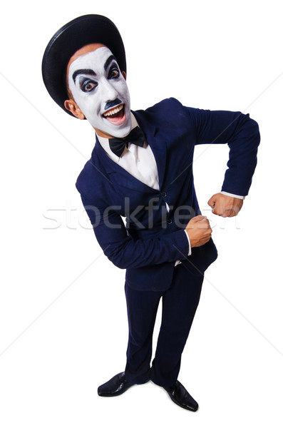 Funny man with face paint Stock photo © Elnur