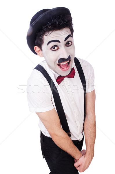 Personification of Charlie Chaplin on white Stock photo © Elnur