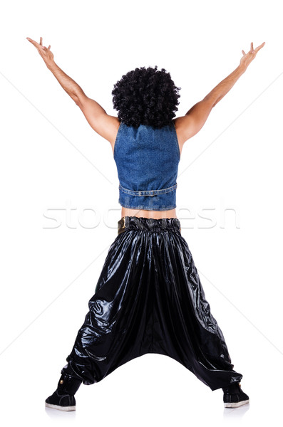 Rap danseur large pants blanche homme [[stock_photo]] © Elnur