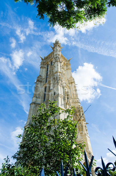 Turm Tour Paris Himmel Gebäude Stock foto © Elnur