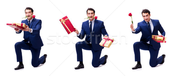 Foto stock: Romántica · hombre · matrimonio · propuesta · mujer