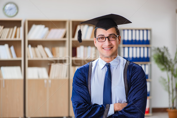 Young man graduating from university Stock photo © Elnur