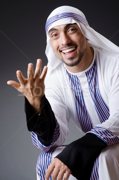 Arab businessman isolated on the white Stock photo © Elnur