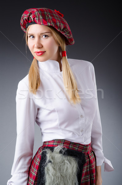 Scottish traditions concept with person wearing kilt Stock photo © Elnur