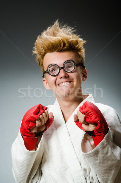 Funny boxer in sport concept Stock photo © Elnur