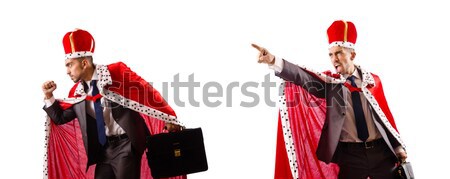 Gladiator with cleaver isolated on white Stock photo © Elnur