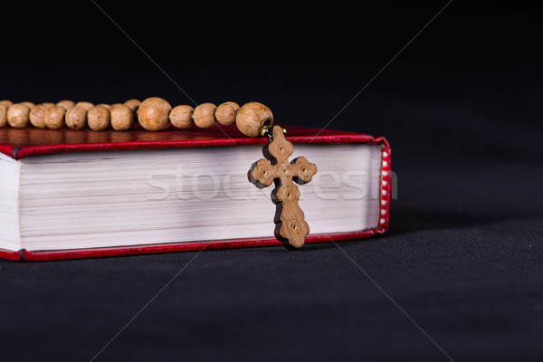 Bible croix religieux bois lumière jesus [[stock_photo]] © Elnur