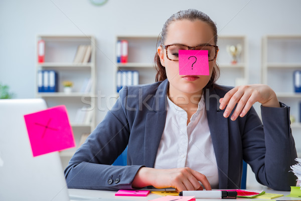 Stock foto: Geschäftsfrau · Büro · Business · Computer · Frau · Arbeit