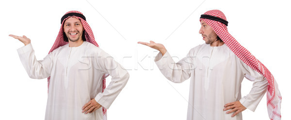 Arab om izolat alb afaceri mâini Imagine de stoc © Elnur