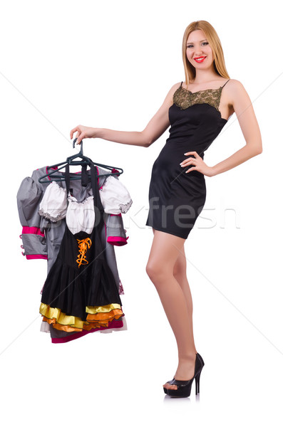 Stock fotó: Nő · ruházat · mosoly · szoba · bolt · fiatal