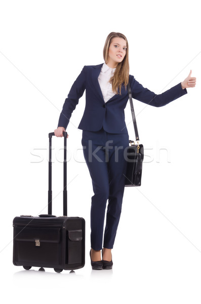 Travel vacation concept with luggage on white Stock photo © Elnur