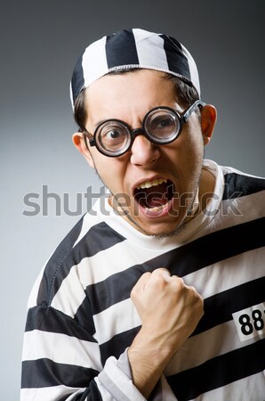 Prison inmate in funny concept Stock photo © Elnur