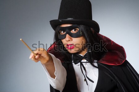 Mujer gangster arma vintage sexy modelo Foto stock © Elnur