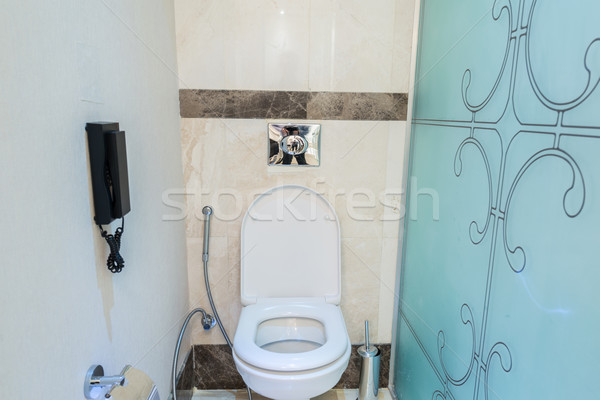 現代 室內 浴室 廁所 飯店 地板 商業照片 © Elnur