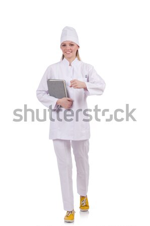Pretty female doctor isolated on white Stock photo © Elnur