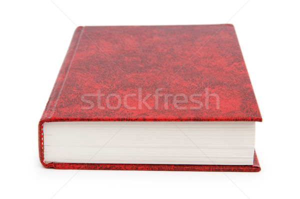 Rot decken Buch isoliert weiß Pfund Stock foto © Elnur