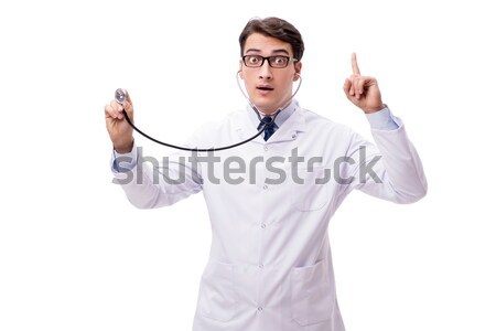 Young doctor isolated on white background Stock photo © Elnur