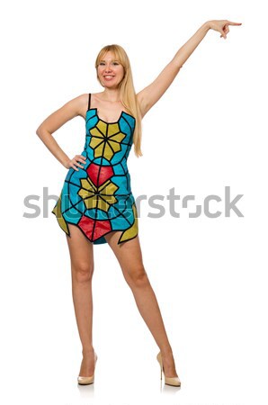 Nice woman model isolated on the white background Stock photo © Elnur