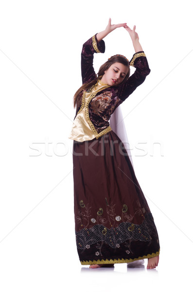 Young lady dancing traditional azeri dance Stock photo © Elnur