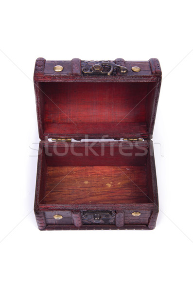 Old chest isolated on the white background Stock photo © Elnur