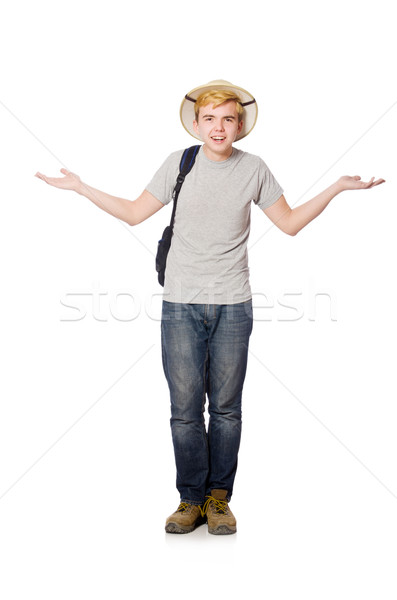 Man in safari hat in hunting concept Stock photo © Elnur