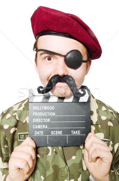 Сток-фото: смешные · солдата · военных · человека · весело · полиции