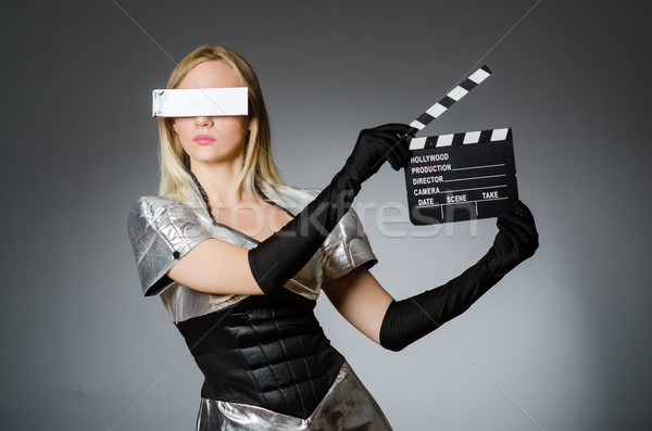 Tech woman in futuristic concept Stock photo © Elnur