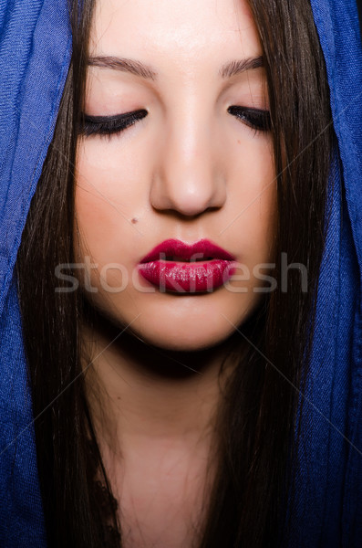 Musulmanes mujer moda feliz fondo Foto stock © Elnur